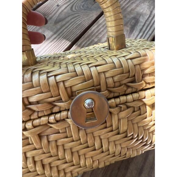 Vintage Peck & Peck Fifth Avenue New York Wicker Purse - Picture 4 of 8